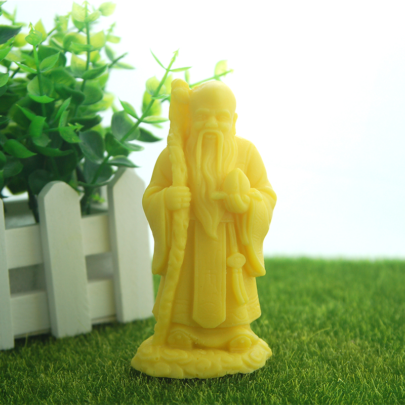 盐雕老寿星模具创意厨用多功能蛋糕装饰翻糖D立体冰雕硅胶盐模具