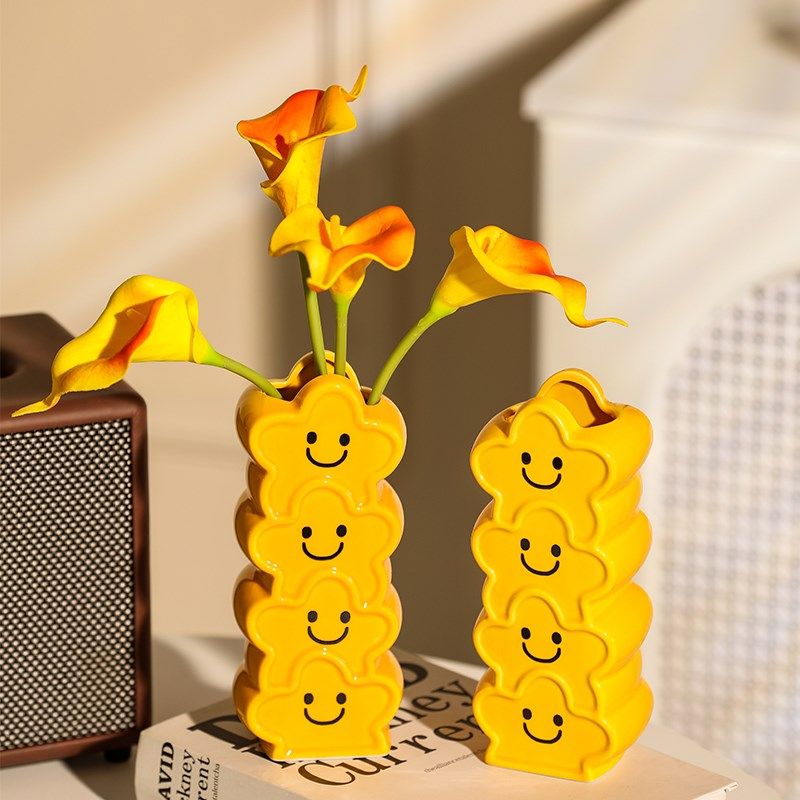 创意桌面迷你小瓶新款高级感陶瓷情绪稳定瓶客厅插,家居饰品,花瓶,淘宝优惠券,粉丝福利购,淘宝优惠卷