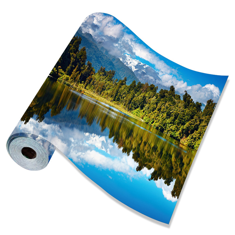 壁纸自粘墙纸自粘电视墙客厅装饰背景墙创意贴画墙贴纸风景画海景