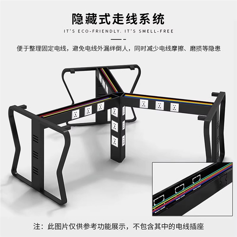 职员办公桌3/5/6人位屏风电脑桌卡座简约现代多人位员工桌椅组合