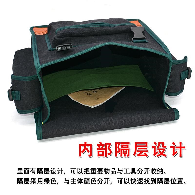 肩工具包帆布加厚电工包木工电池瓦工维修包防掉色工地工具背包