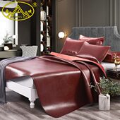 金山峡牛皮席1.8米头层水牛皮凉席1.5m床真皮加厚软席子1.2三件套