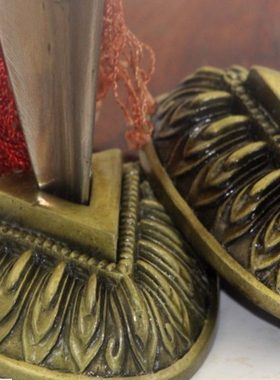 金属摆件金刚杵底座配件降魔杵底座支架1.3厘米边长三角形插孔