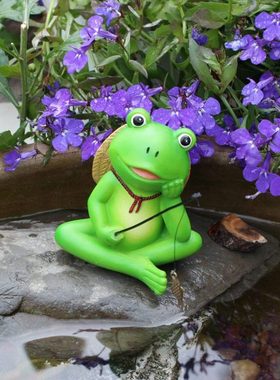 创意钓鱼青蛙树脂工艺摆件户外庭院微景观草坪花盆鱼缸造景装饰