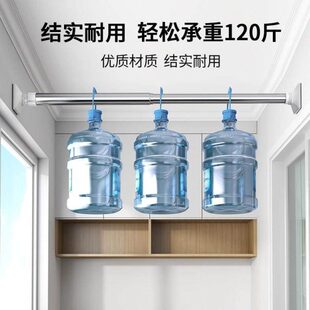 免打孔伸缩杆免安装浴帘杆子晾衣杆衣架卧室窗帘挂杆门帘衣柜撑杆