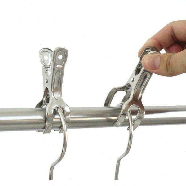 防风衣架晾衣架卡扣圆管防风挂钩不锈钢晒衣架防滑固定杆防吹落,收纳整理,金属衣架,淘宝优惠券,粉丝福利购,淘宝优惠卷