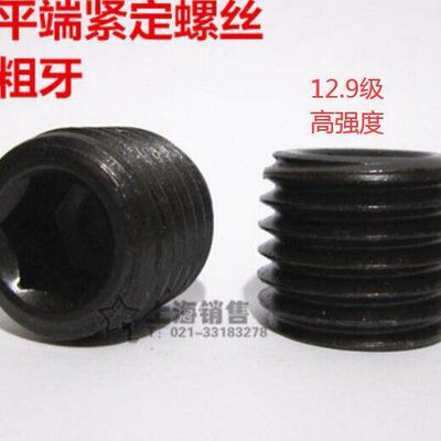 12.9内六角紧定螺丝无头顶丝粗牙机米止付螺丝M36x4M42x4.5M27x3