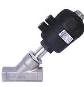 气动法兰角座阀 DN20 DN25F JZF-32 40 DN50 80F塑料头法兰角座阀