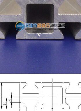 智鑫云机械手配件天行四槽铝条24x60铝型材MF06004治具铝材配件