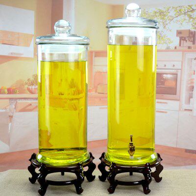 加厚玻璃油壶大容量家用储油瓶厨房油罐花生菜油香油食用油桶防漏