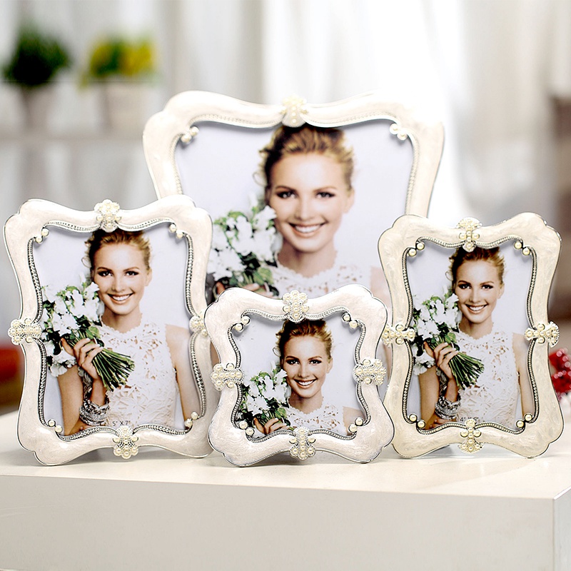 相框摆台创意欧式小奢华6寸7寸10寸加打印冲洗R照片婚纱照相架桌