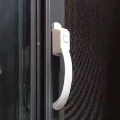 金刚网纱窗执手窗户防盗插销锁扣推拉移门带钥匙把手柄五金配件