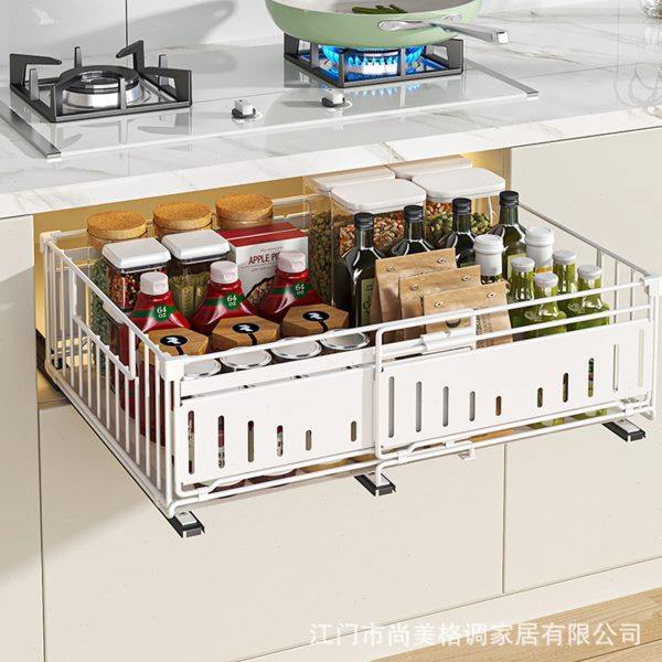 厨房伸缩抽屉拉篮可折叠抽拉式置物架衣柜多功能收纳架橱柜分层架,厨房/烹饪用具,厨房抽屉置物架,淘宝优惠券,粉丝福利购,淘宝优惠卷