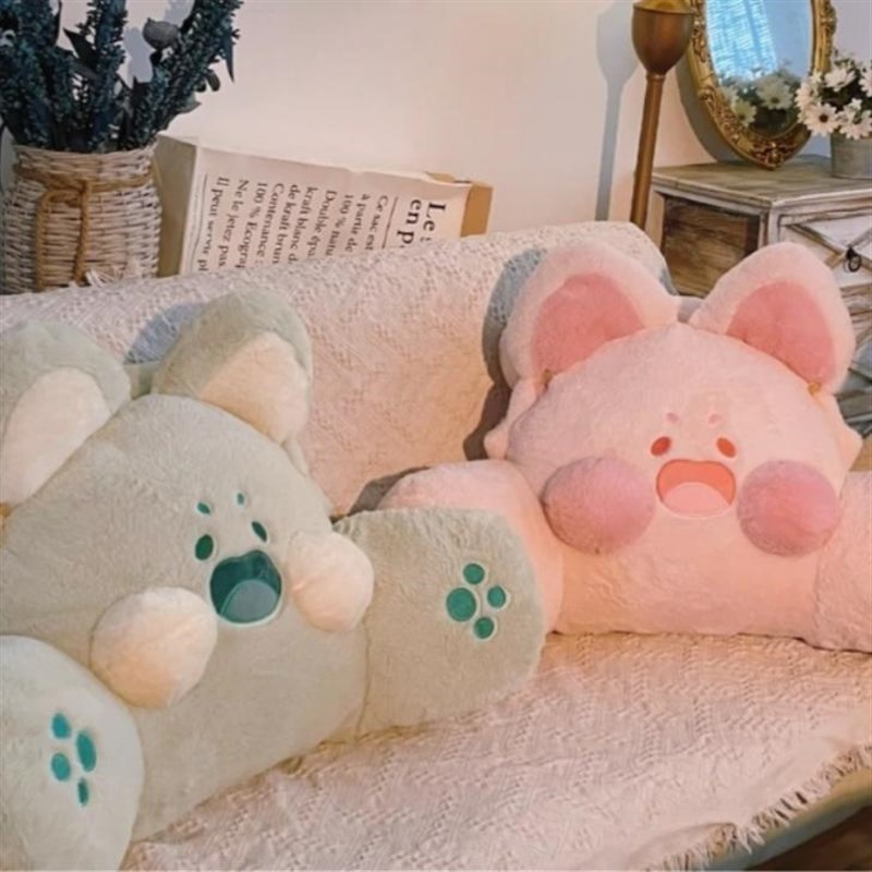 腰靠垫嘟嘟喵可爱腰枕座椅沙发客厅抱枕办公室久坐U神器护腰靠背