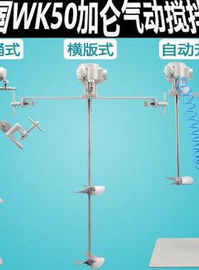 德国wk50加仑油漆搅拌器横版式IBC吨桶工业级油漆涂料气动搅拌机