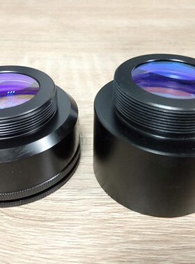 激光清洗机小场镜M39*1螺纹F100-160-210-254-330-420石英水冷