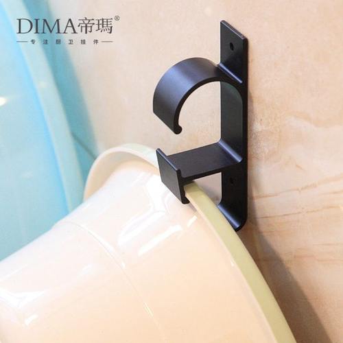 浴室卫生间置放盆架壁挂免打孔厕所墙壁简易收纳置物宝宝洗衣洗澡