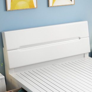 1.2米实木床1.35m儿童中式 单人1.5米1.8双人床小户型卧室现代简约