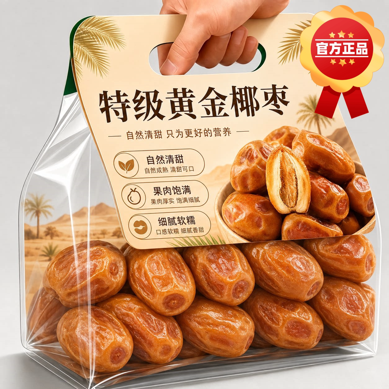特级黄金椰枣新疆特产官方旗舰店纯正椰枣新鲜沙漠特大果孕妇零食