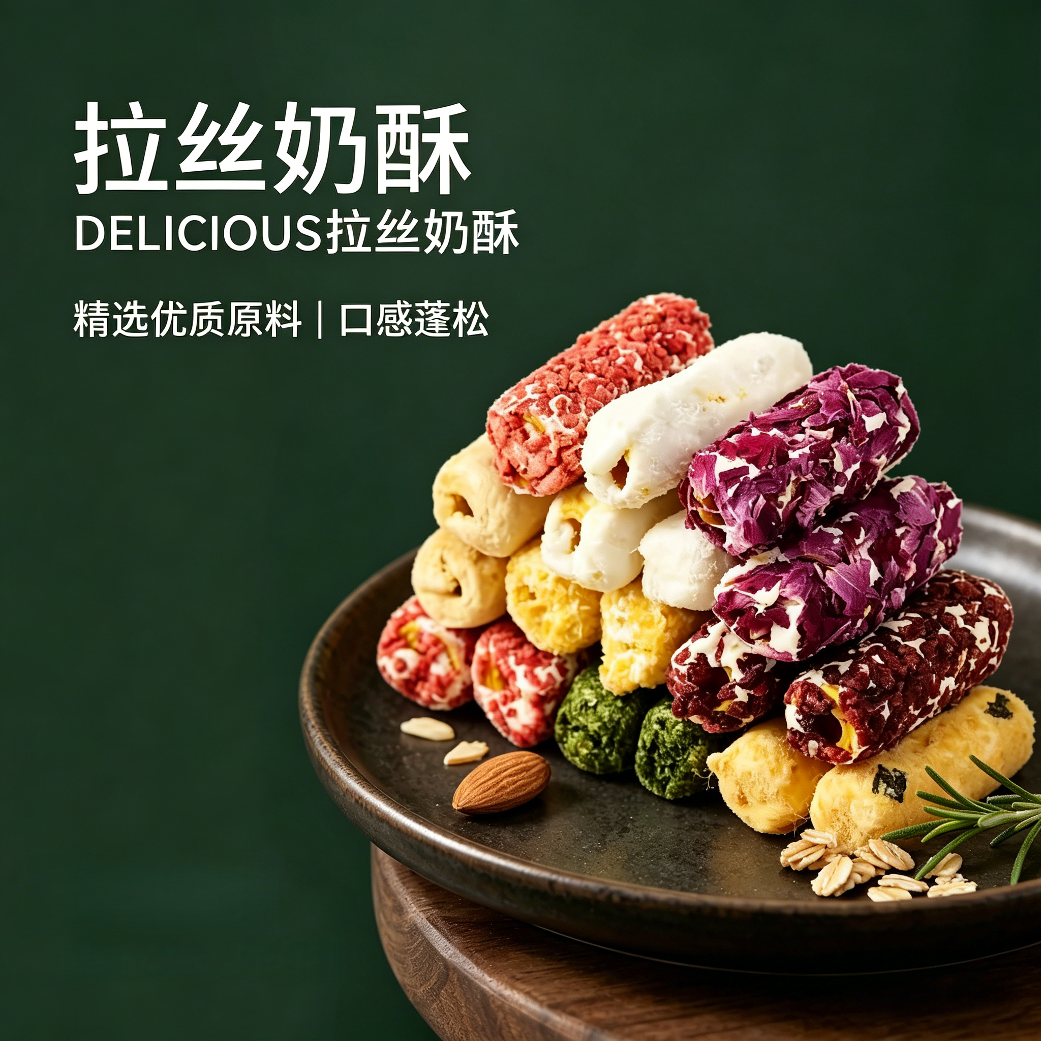 拉丝奶酥卷草莓巧克力蛋卷牛扎手工酥脆夹心烘培糕点心网红小零食