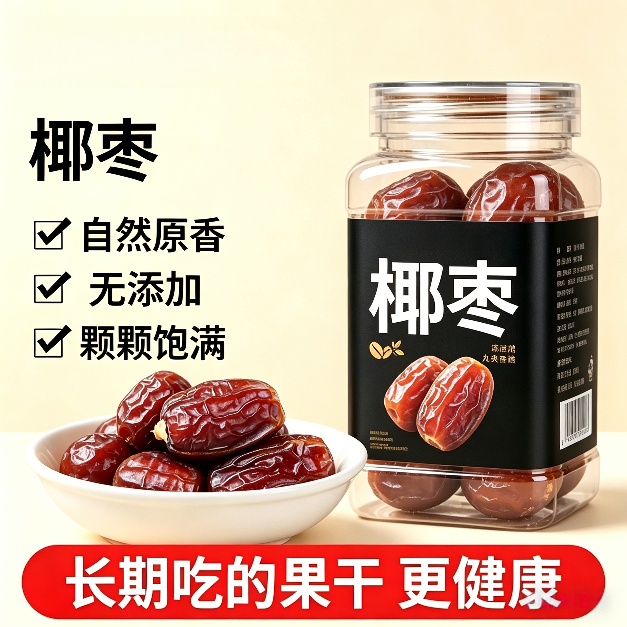 央妈推荐正宗伊朗进口黑椰枣大椰枣特产无添加即食免洗官方旗舰店