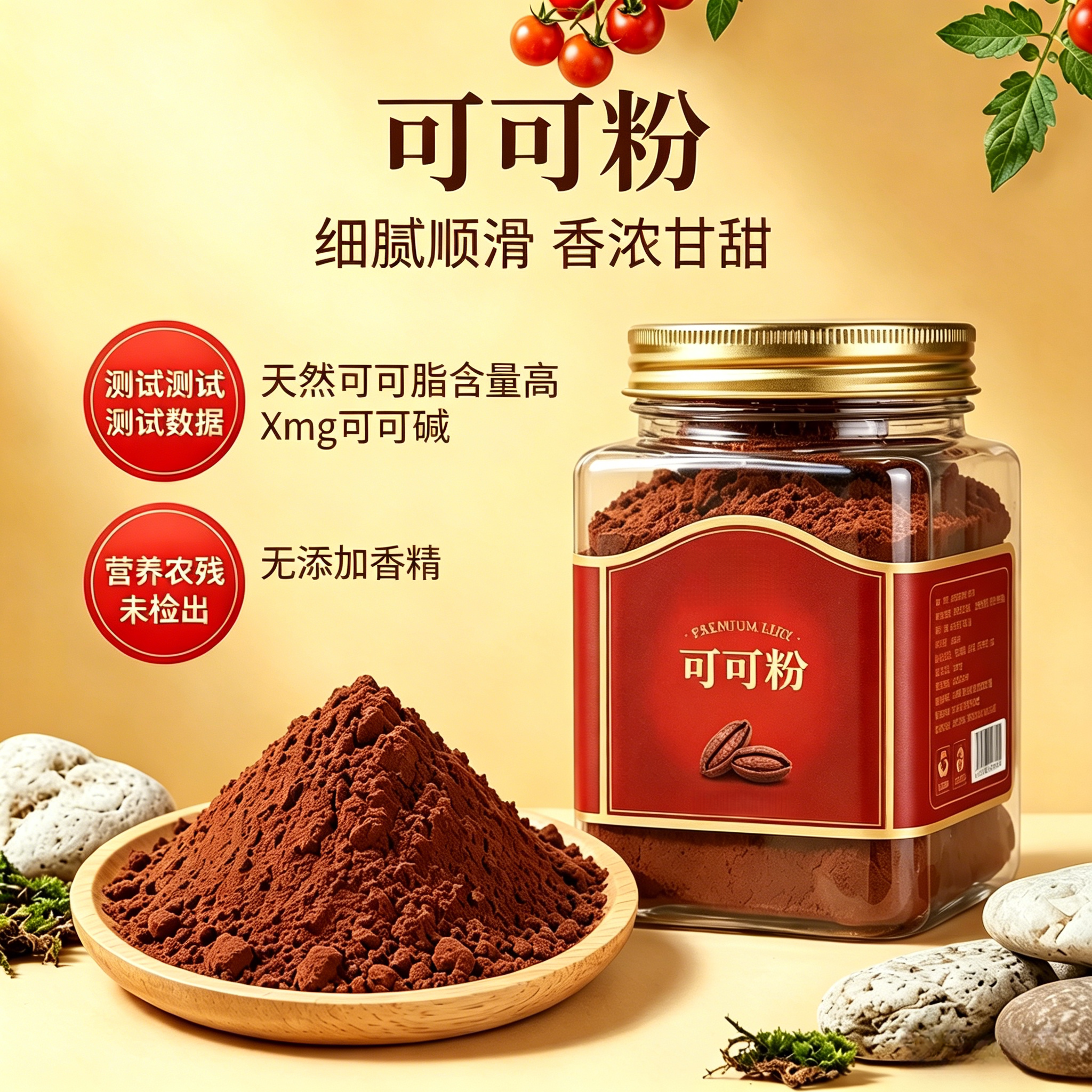 可可粉抹茶粉烘焙蛋糕原材料奶茶店专用纯冲饮食用热可可巧克力