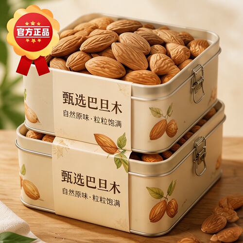 2026新货巴旦木仁坚果烘焙商用原味无添加生熟杏仁扁桃仁巴达木