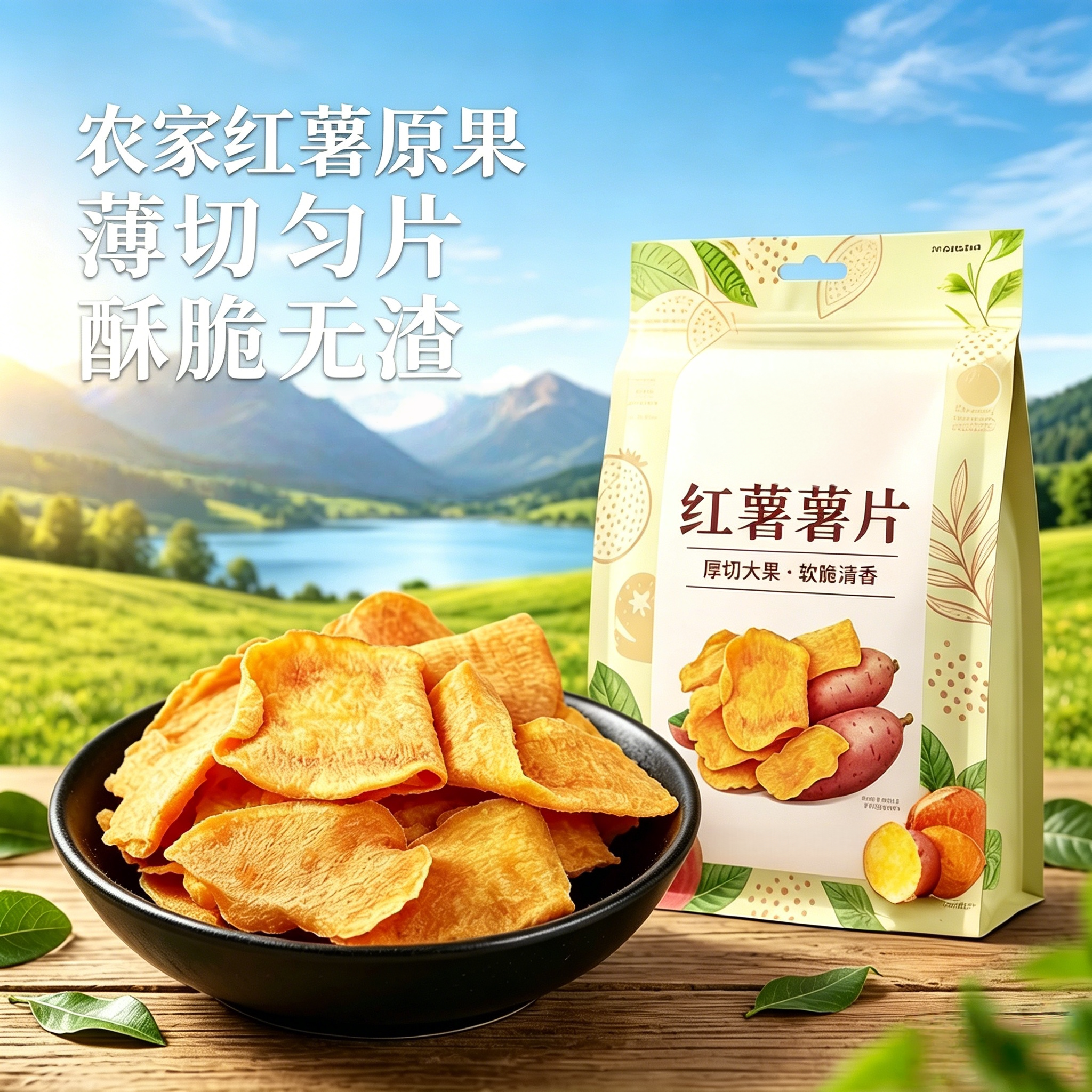 央妈推荐红薯片特级官方旗舰店原切酥脆番薯干片0无添加原味手工