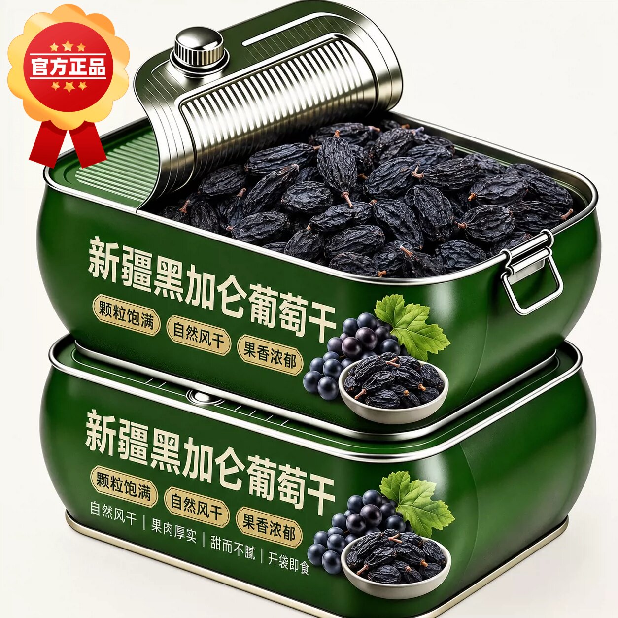 黑加仑葡萄干新疆特产葡萄干原味风干免洗晾晒零食自然黑色原味