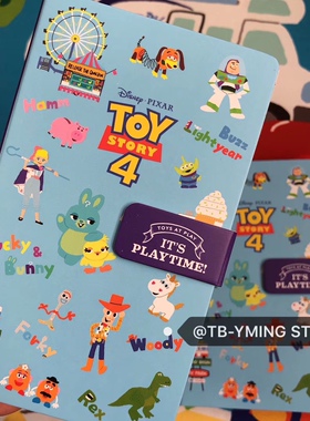 3款 卡通玩具总动员巴斯三眼毛怪可爱便携小本子 记事本便签本