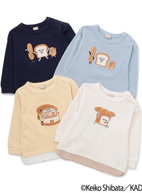 现货 新款卡通面包小偷男女童卫衣春秋款上衣打底衫