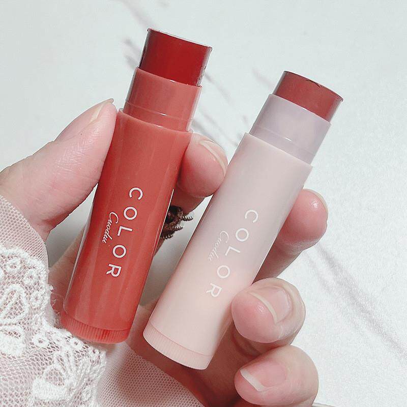 有色保湿润唇膏口红学生党女保湿滋润淡化唇纹防干补水男女士