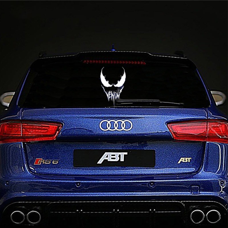 汽车贴纸反光钢铁侠车贴摩托车风挡玻璃后窗电动车个性帖划痕贴画