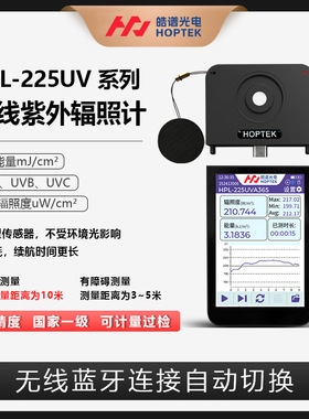 皓谱HPL-225UV系列紫外辐照度计UV能量计紫外杀菌灯强度测试仪