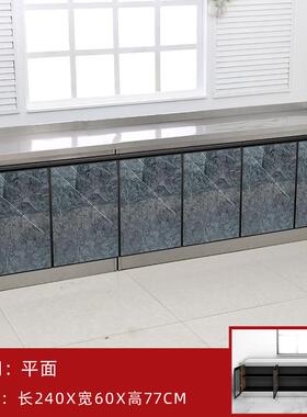 加宽60厘米储物柜水盆柜厨房柜不锈钢移动式灶台柜简易橱餐边柜