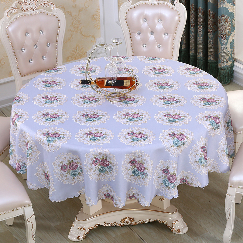 北欧大圆形桌布布艺餐桌布艺家用饭店圆桌布酒店会议室.圆桌布台