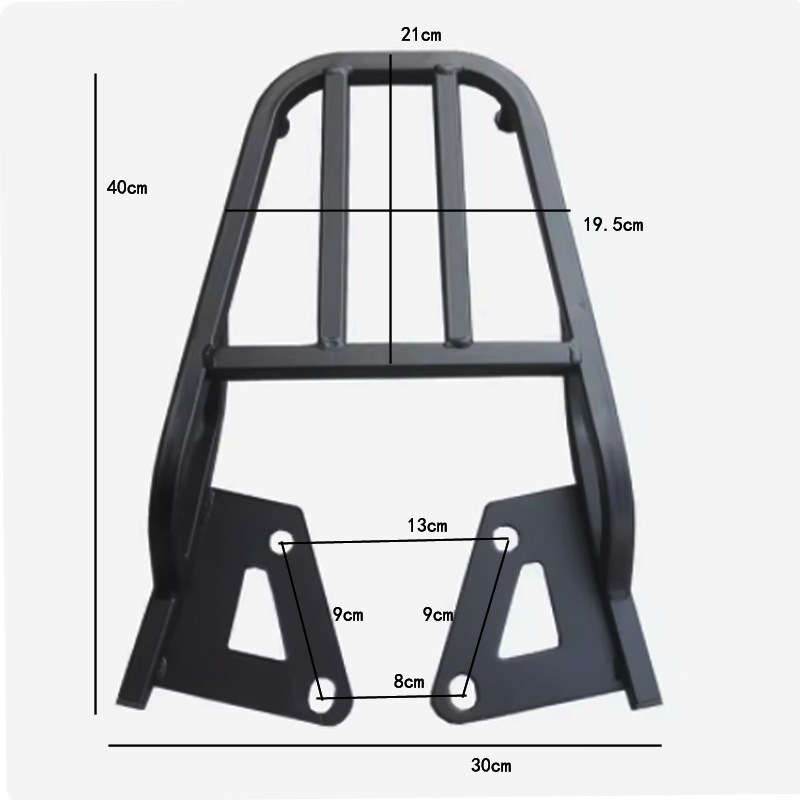电动车电摩小猴M3加厚后货架尾箱架外卖后货架M5小怪兽z6行李架