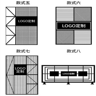 定制铁艺屏风隔断卡座镂空LOGO造型定制装饰客餐厅酒吧商场园区