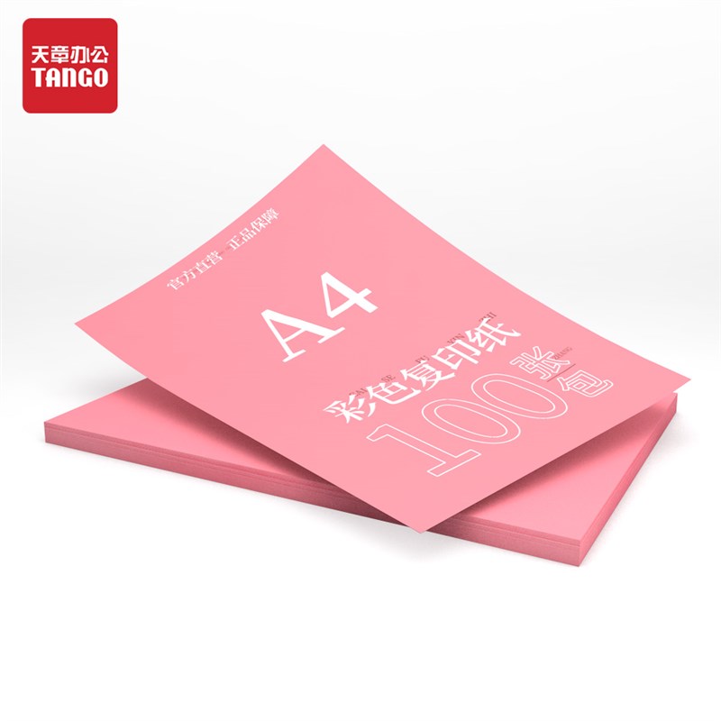 天章纸品彩色复印纸A4彩色电脑打印纸10色办公100张/包80G学生剪