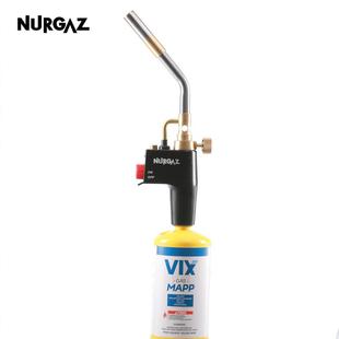 炉客NURGAZ无氧焊枪mapp枪丙烷喷枪头制冷自点火CGA600接口喷火枪