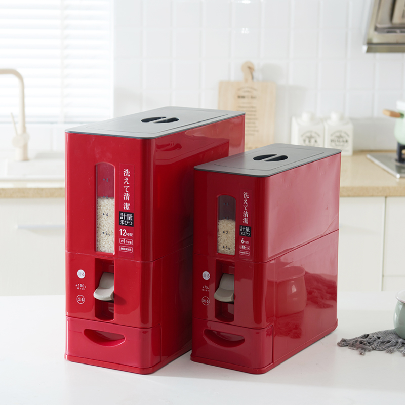 计量米桶家用米箱10kg米缸防潮防虫密封米盒子储米箱20斤装装米桶