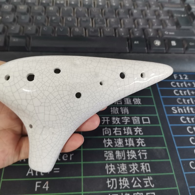 9孔陶笛九孔AC调中音中小学生初学入门陶瓷材质