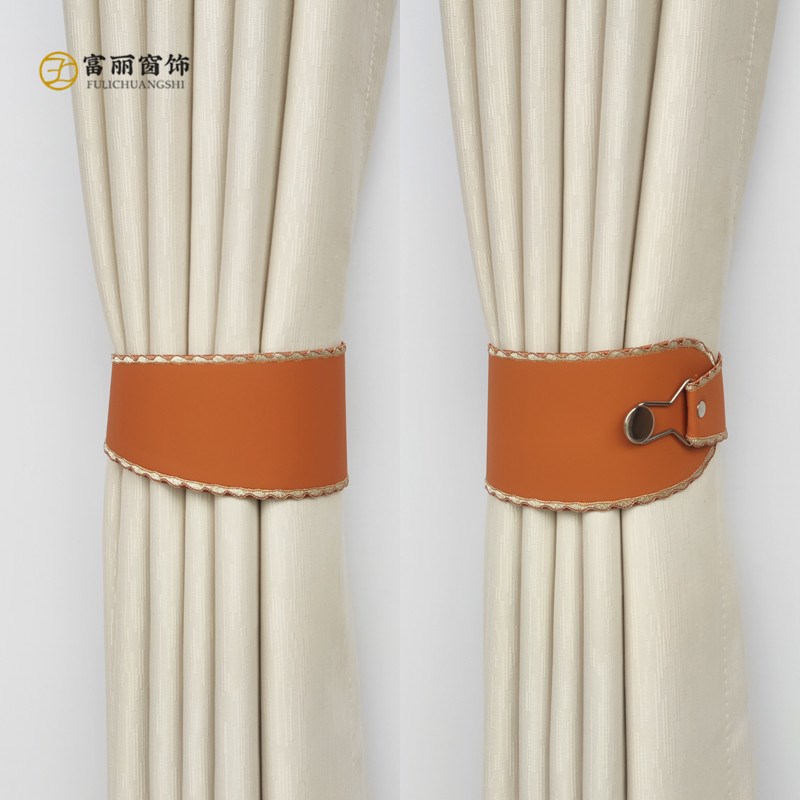 简约绑带窗帘扣扎束带绣花窗帘固定系捆带免打孔创意窗帘绳子绑饰