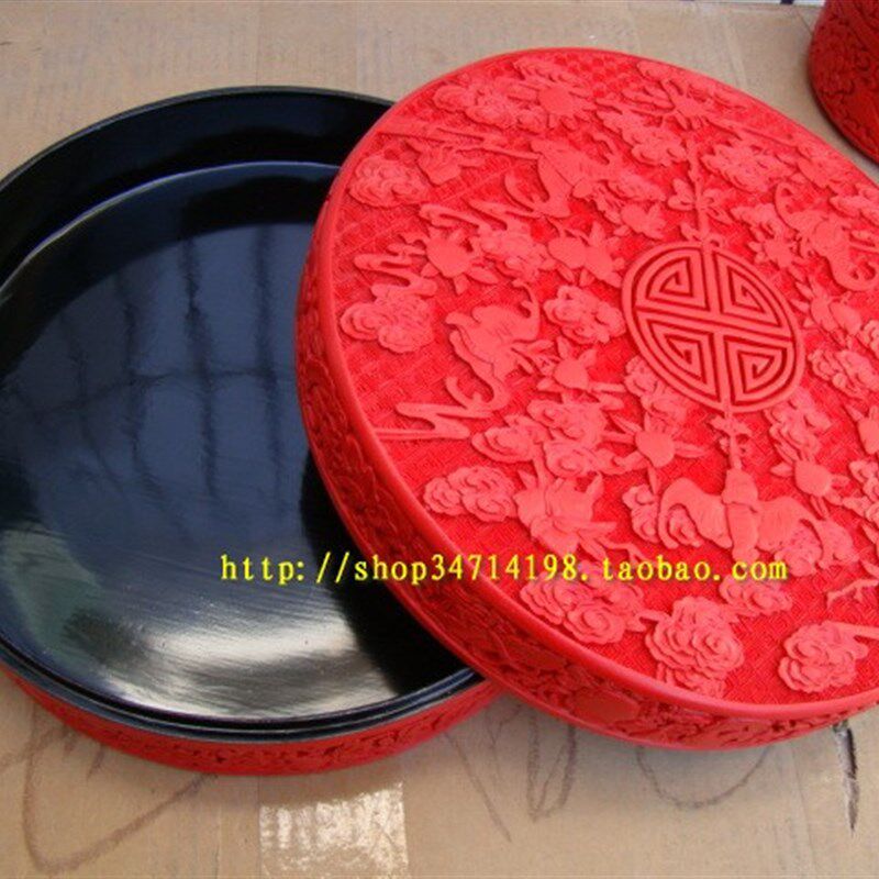 漆雕糖果盒   福禄寿喜    百年好合   婚庆礼品   新娘陪嫁品