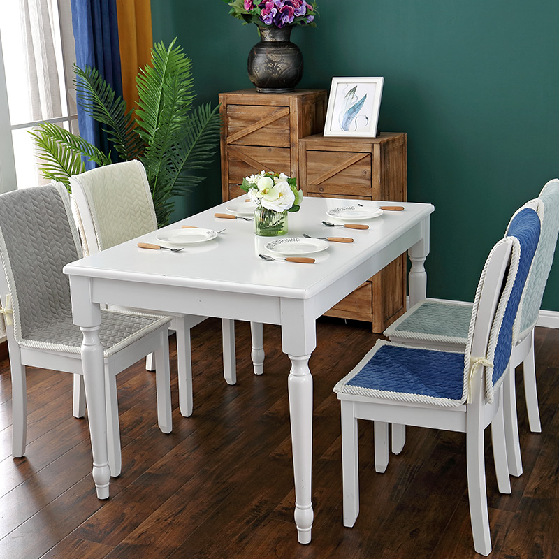 冬季保暖实木椅子坐垫靠垫一体连体简约风餐桌椅垫椅套防滑座椅垫