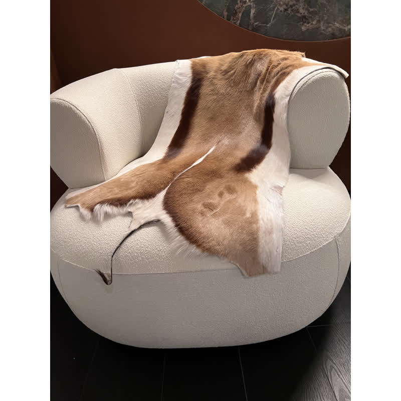 南非进口跳羚羊皮地毯客厅沙发椅子飘窗坐垫装饰垫书房卧室床边毯