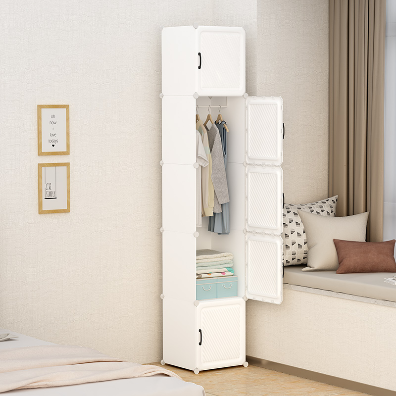 衣柜简易家用卧室出租房用布衣橱组装塑料儿童收纳柜子宿舍储物柜