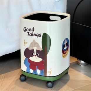 垃圾桶高颜值客厅卧室床边收纳筒纸篓厨房厨余卫生间厕所家用加厚