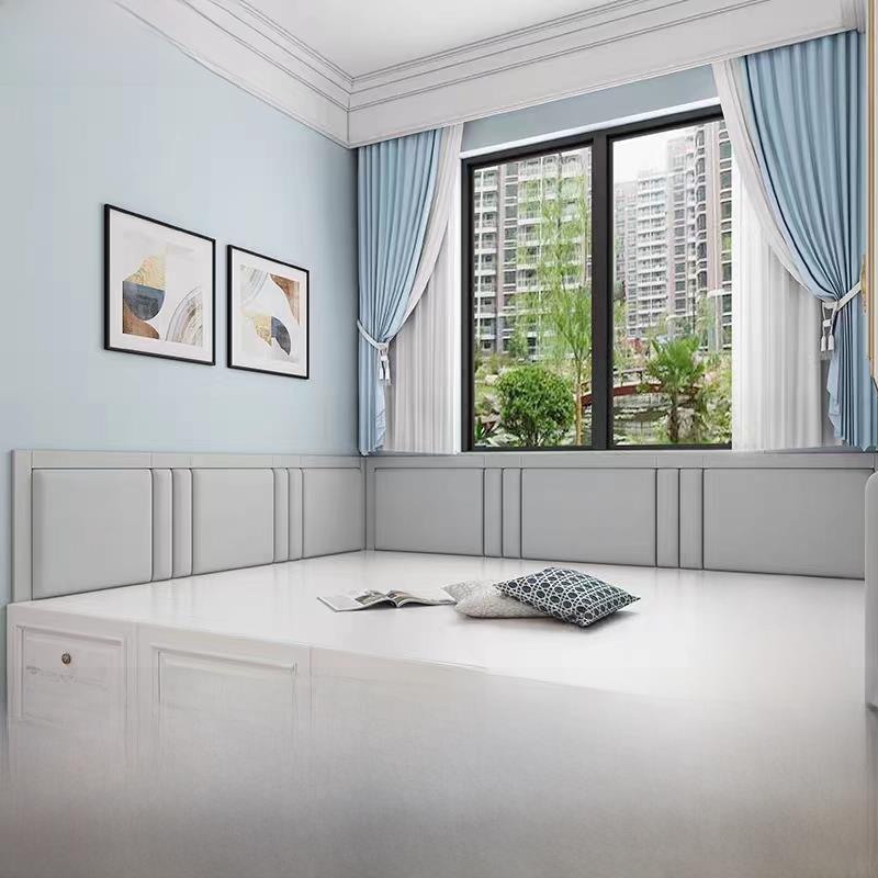 定制榻榻米软墙环绕技术布电热炕环绕床环绕儿童防撞床头板软包不