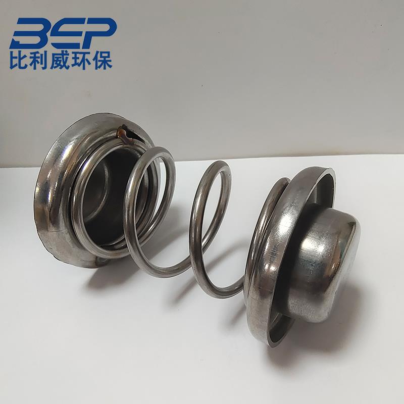 保安过滤器滤芯接头不锈钢弹簧双压帽PP棉滤芯堵头压盖水处理配件